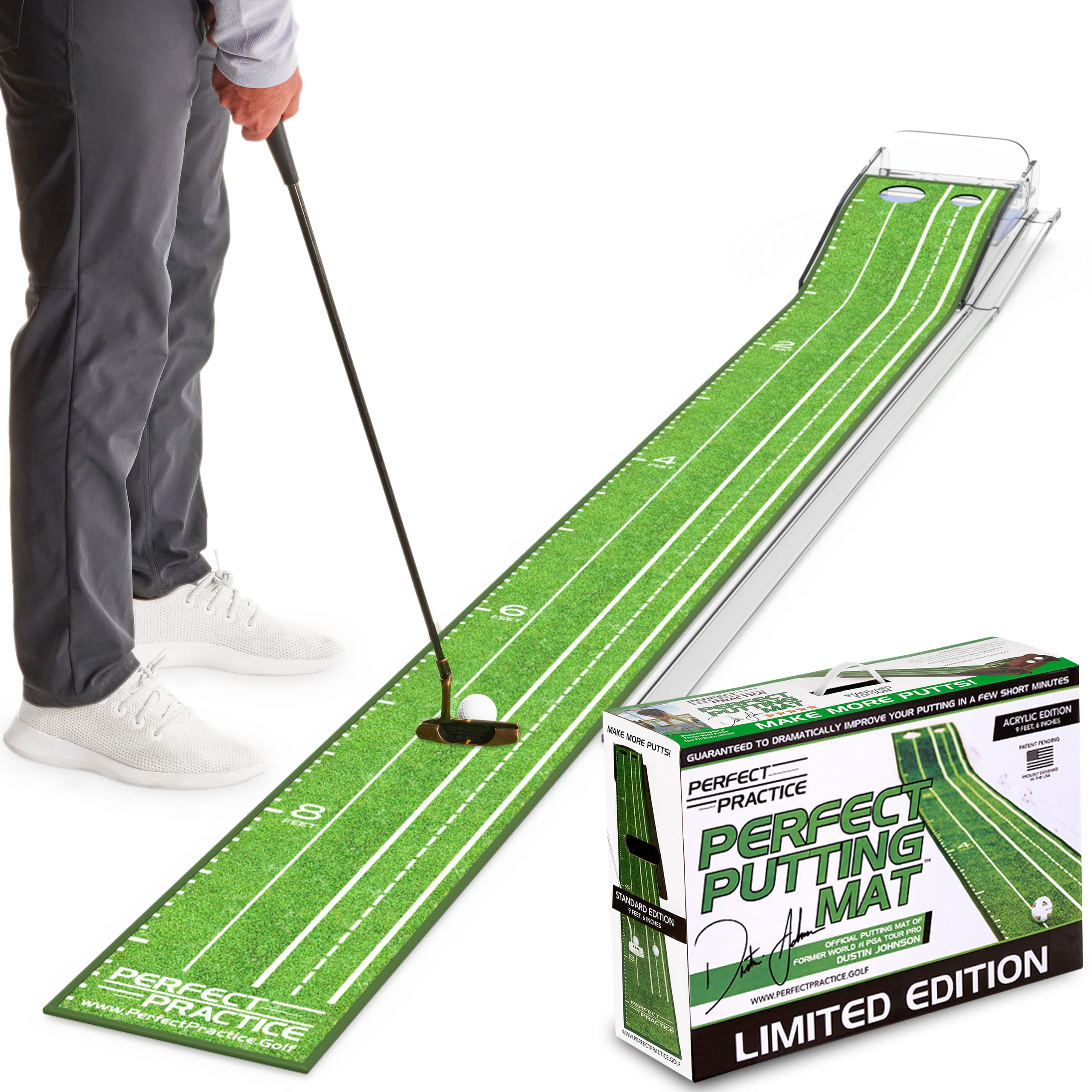 Premium Indoor Golf Putting Mat - 1/2 Hole Training Aid for Home & Office Practice | Perfect for Mini Games, Golf Gifts & Men's Accessories | Ideal for Home Entertainment, Office Breaks & Golf Skill Improvement