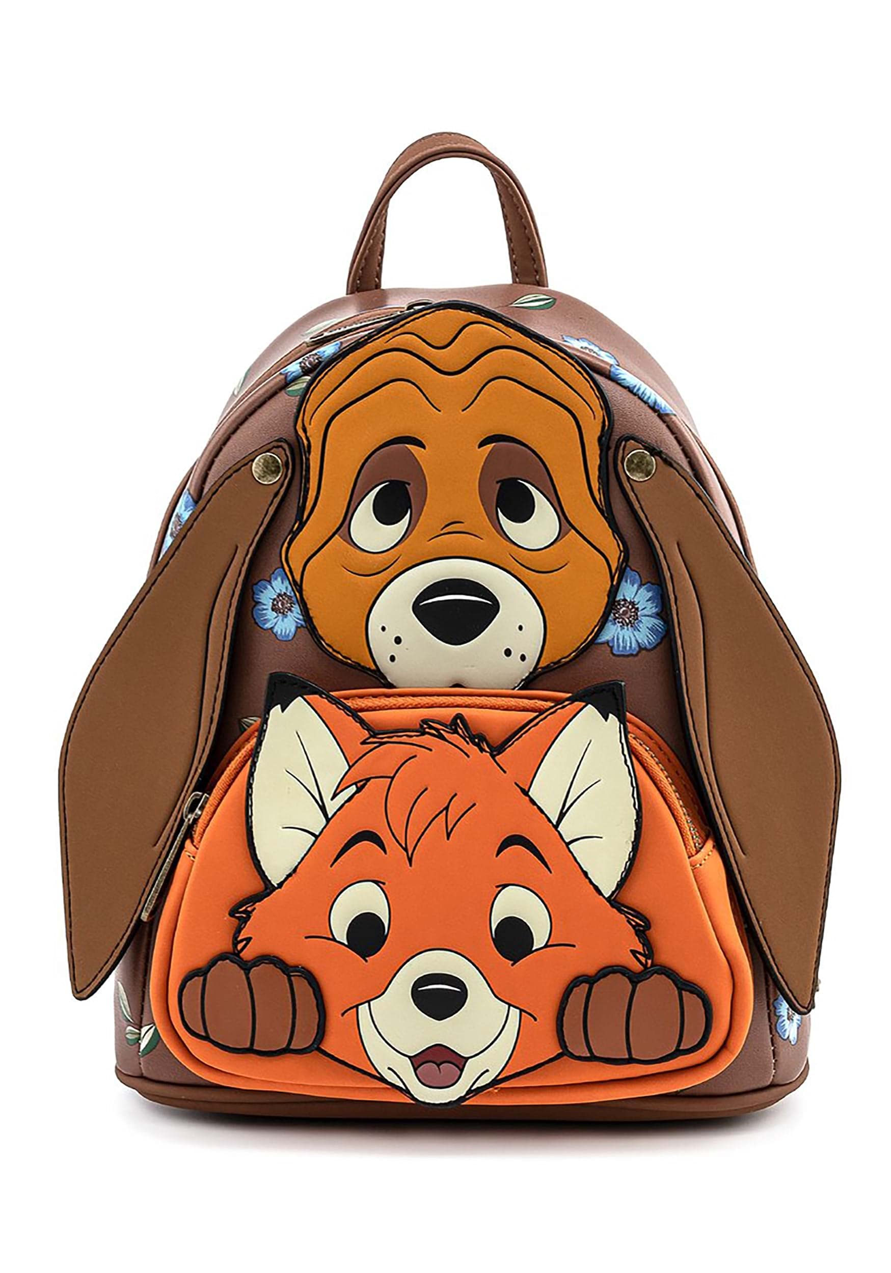 Disney Fox and The Hound Todd & Cooper Cosplay Women's Shoulder Bag - Loungefly Double Strap Purse for Disney Fans, Collectors & Everyday Use