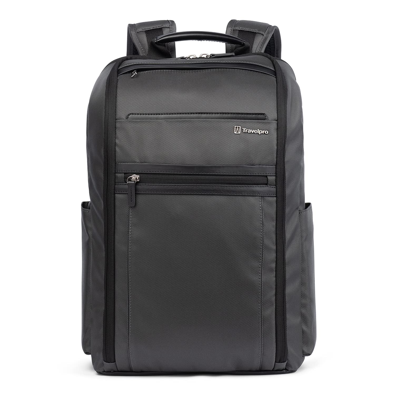 Travelpro Crew Executive Choice 3 Slim Backpack for 15.6 Inch Laptop & Tablet - Water-Resistant Business Backpack for Men & Women (Titanium Grey) - Perfect for Business Travel, Commuting & Office Use
