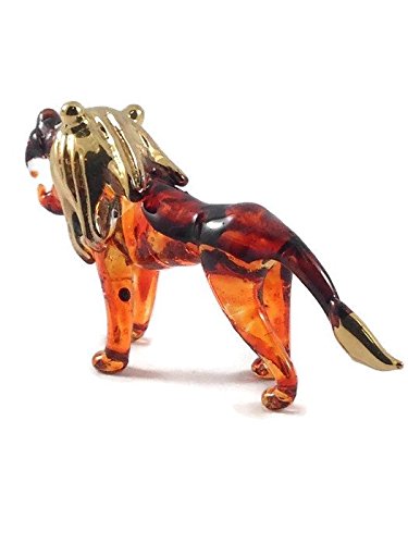 Mini Glass Blown Lion Figurine - 2.5