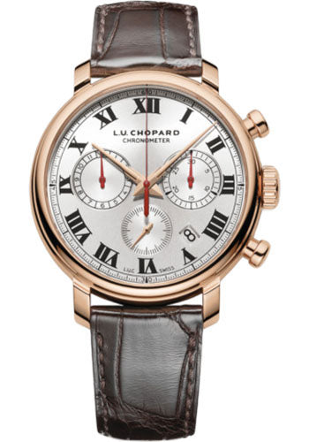 Chopard L.U.C 1963 Chronograph 18K Rose Gold Men's Luxury Watch - Perfect for Business Meetings & Formal Events