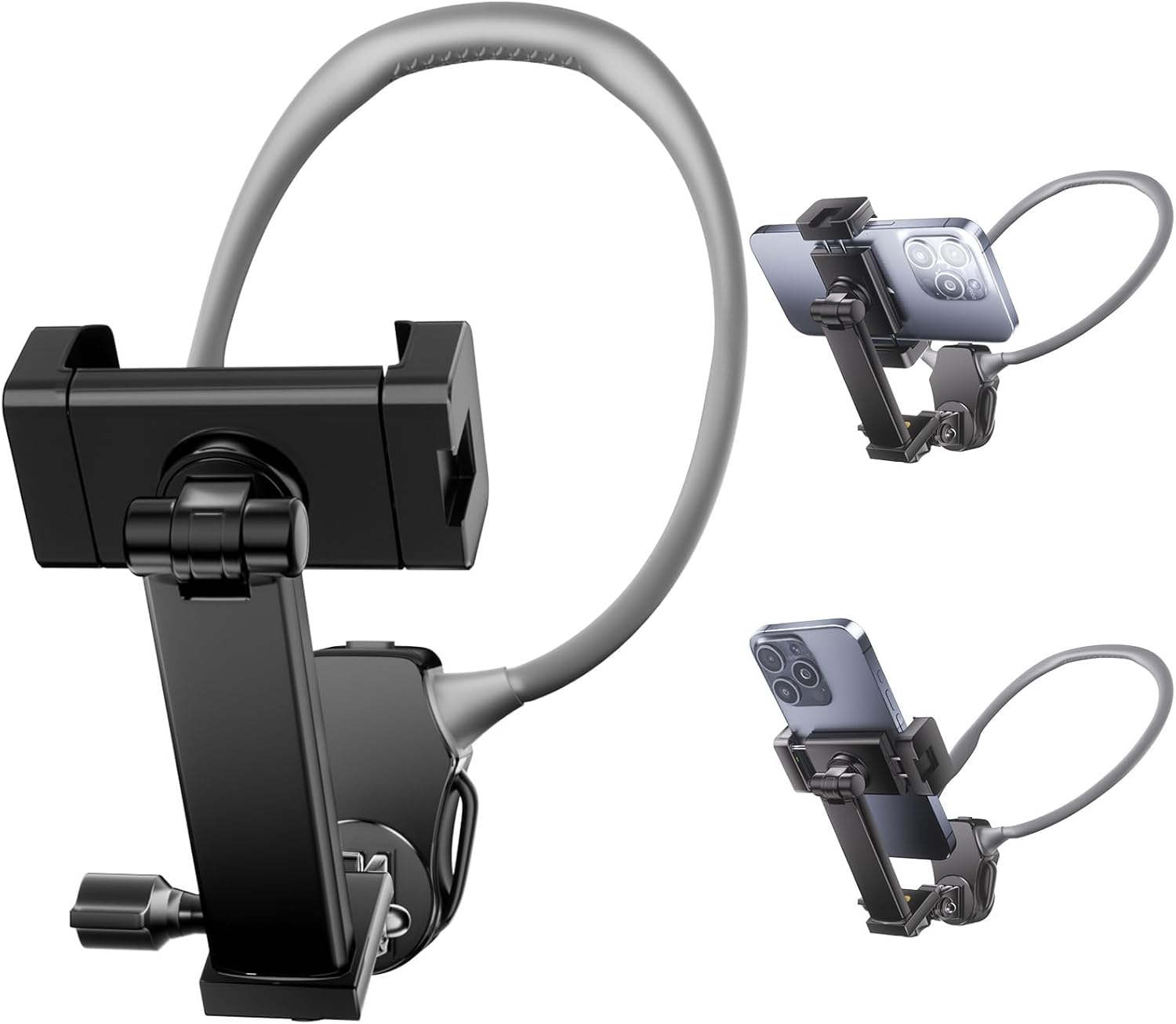 OBEST Neck Phone Holder with Chest Strap - Magsafe Compatible POV/Vlog Support for iPhone 15 14 13 Pro 12 Max - Perfect for Hands-Free Recording, Travel Vlogging & Outdoor Activities