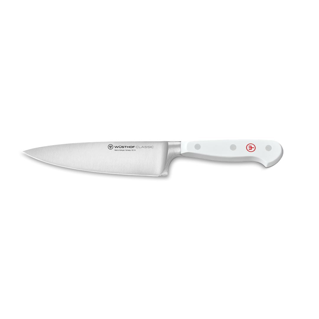 Wusthof Classic White 6-Inch Chef's Knife - High Carbon Stainless Steel Kitchen Knife for Professional Chefs & Home Cooking - Perfect for Slicing, Dicing & Chopping Vegetables, Meat & Herbs