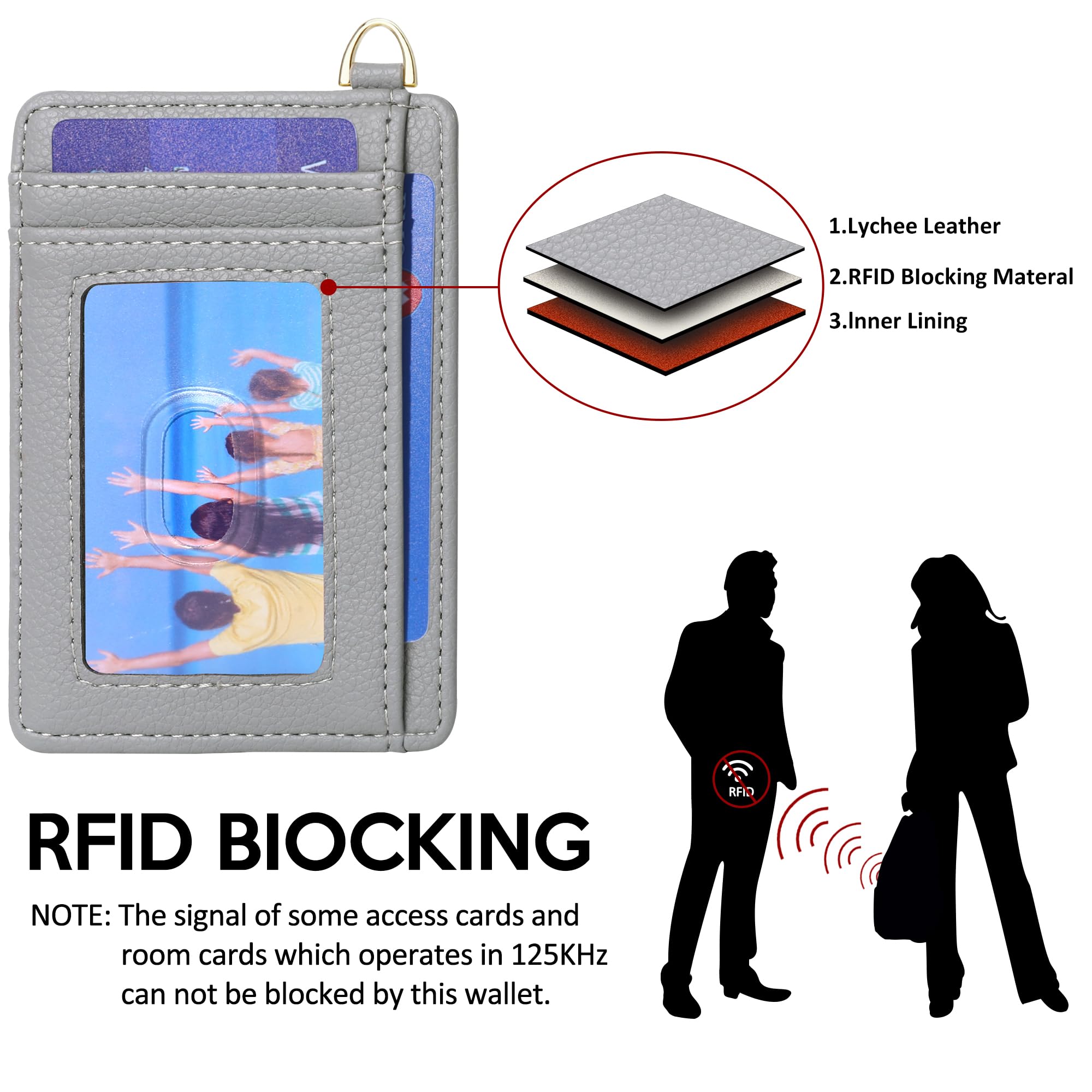 Slim RFID Blocking Credit Card Holder - Minimalist Front Pocket Wallet for Men & Women with ID Window | Compact Card Case for Travel, Business & Everyday Use