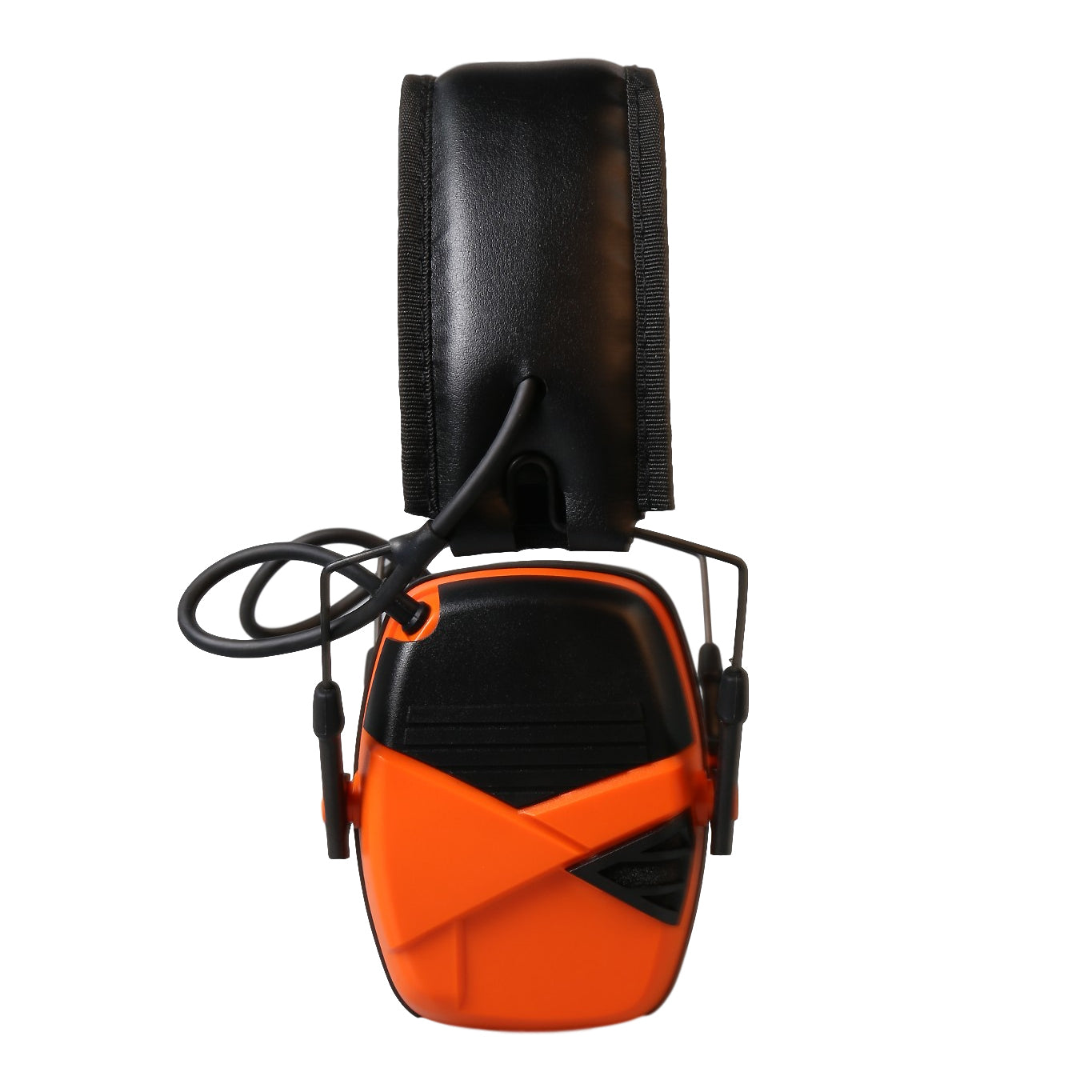 MaximalPower Electronic Hearing Protection Shooting Earmuffs - 32dB NRR Noise Reduction, Foldable Design (Orange) | Perfect for Shooting Ranges, Hunting & Outdoor Sports