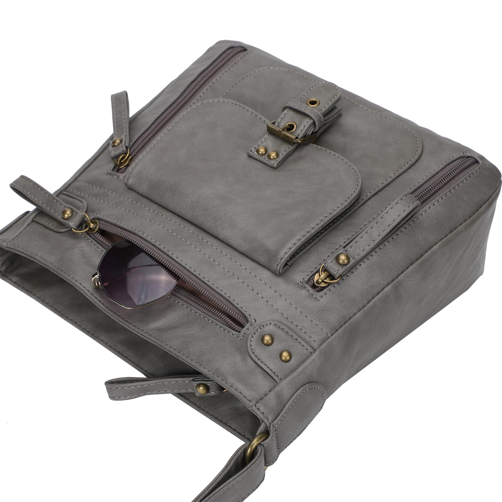 KL928 Women's Crossbody Bag with Multiple Pockets - Medium Size PU Leather Shoulder Purse for Daily Use, Travel & Shopping