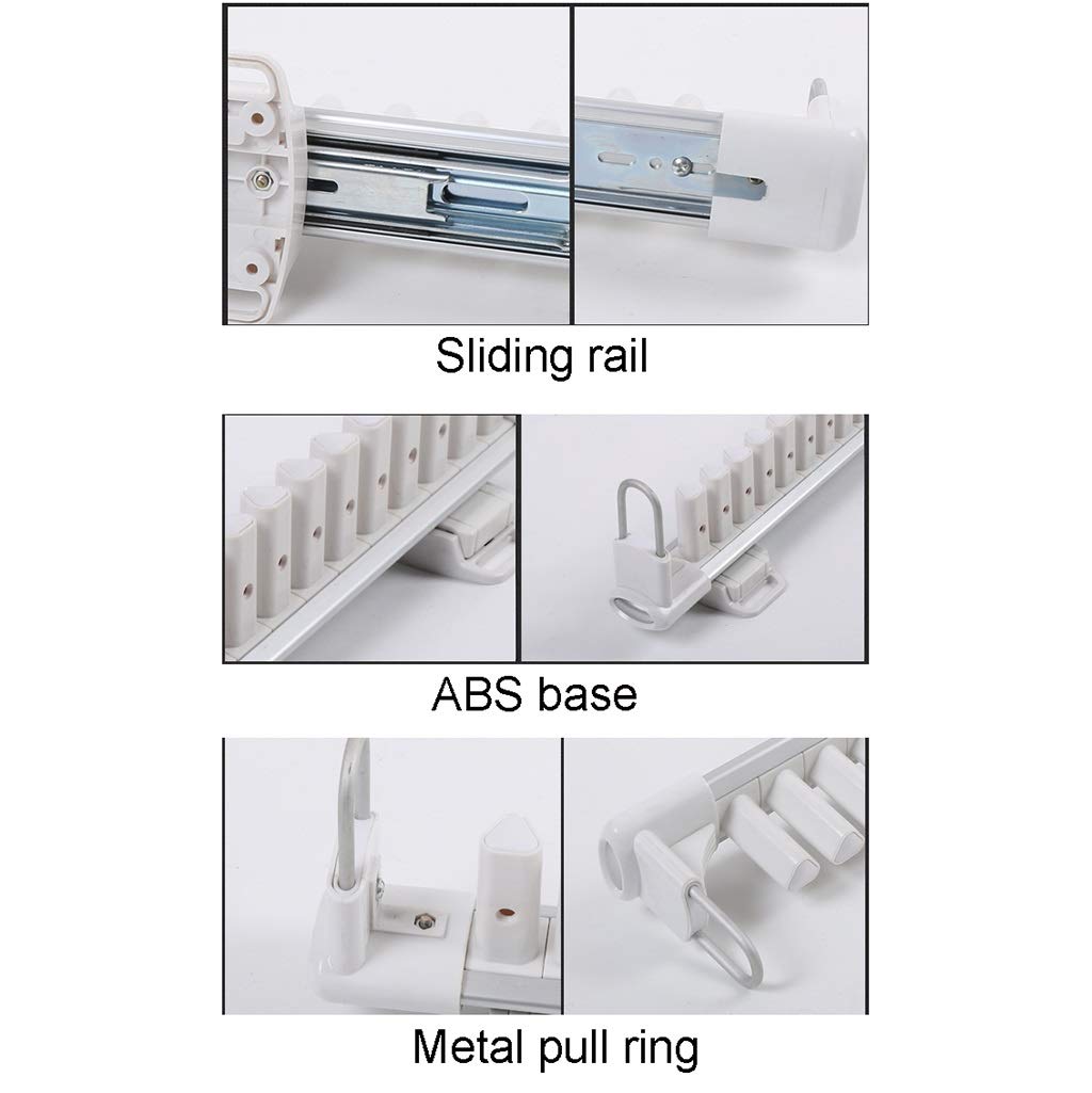 Expandable Cabinet Tie Rack - Pull Out Sliding Rail for Scarves & Belts, 14-Pair Organizer with 440mm Depth, Side Mounted (Left Mount) - Perfect for Closet, Wardrobe & Bedroom Storage Organization
