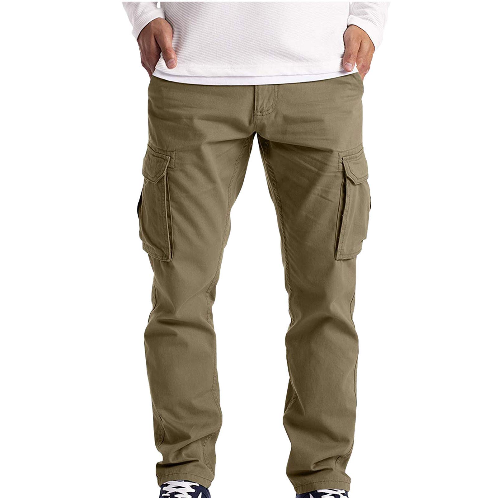 WOCACHI Men's Color Block Jogger Pants - Patchwork Athletic Sweatpants with Side Stripes for Gym Running Workout & Streetwear Fashion | Casual Sports Lounge Wear
