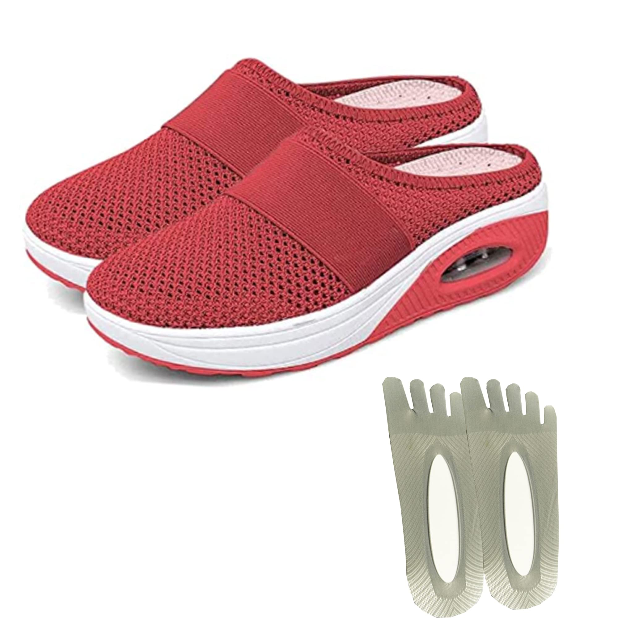 2022 Air Cushion Slip-On Walking Shoes - Orthopedic & Diabetic Comfort Sneakers with Shock Absorption for Men & Women | Perfect for Daily Walking, Workouts, and Pain Relief