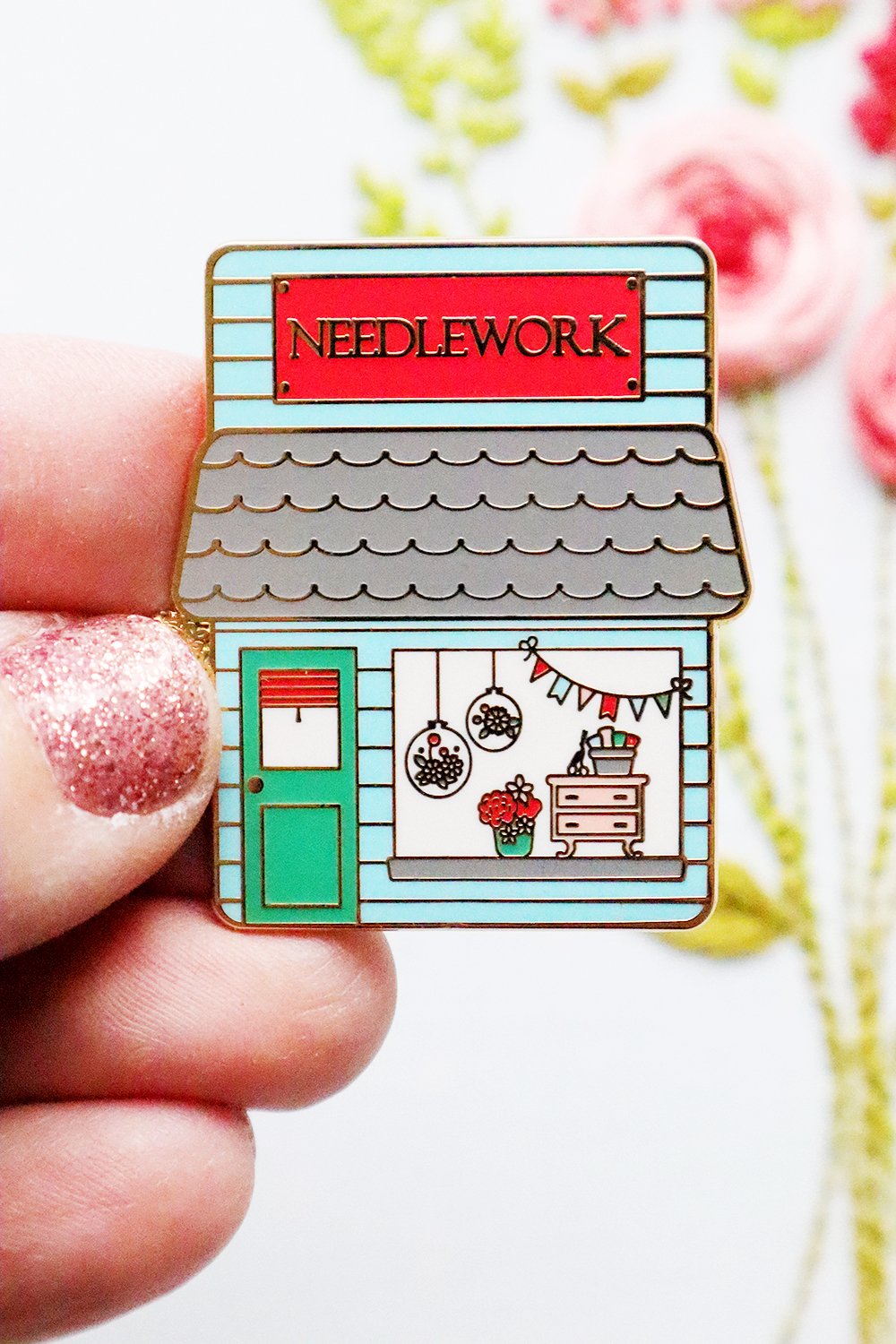 Flamingo Toes Needle Minder for Sewing & Embroidery - Magnetic Needle Holder for Quilting, Cross Stitch & Crafting - Perfect for Needlework Projects & DIY Sewing Accessories