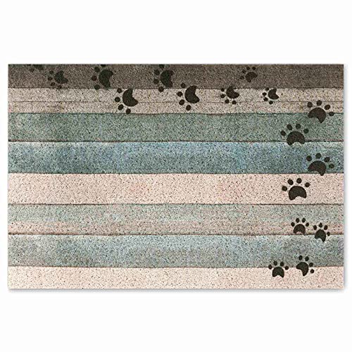 Dog Paw Print-water Green