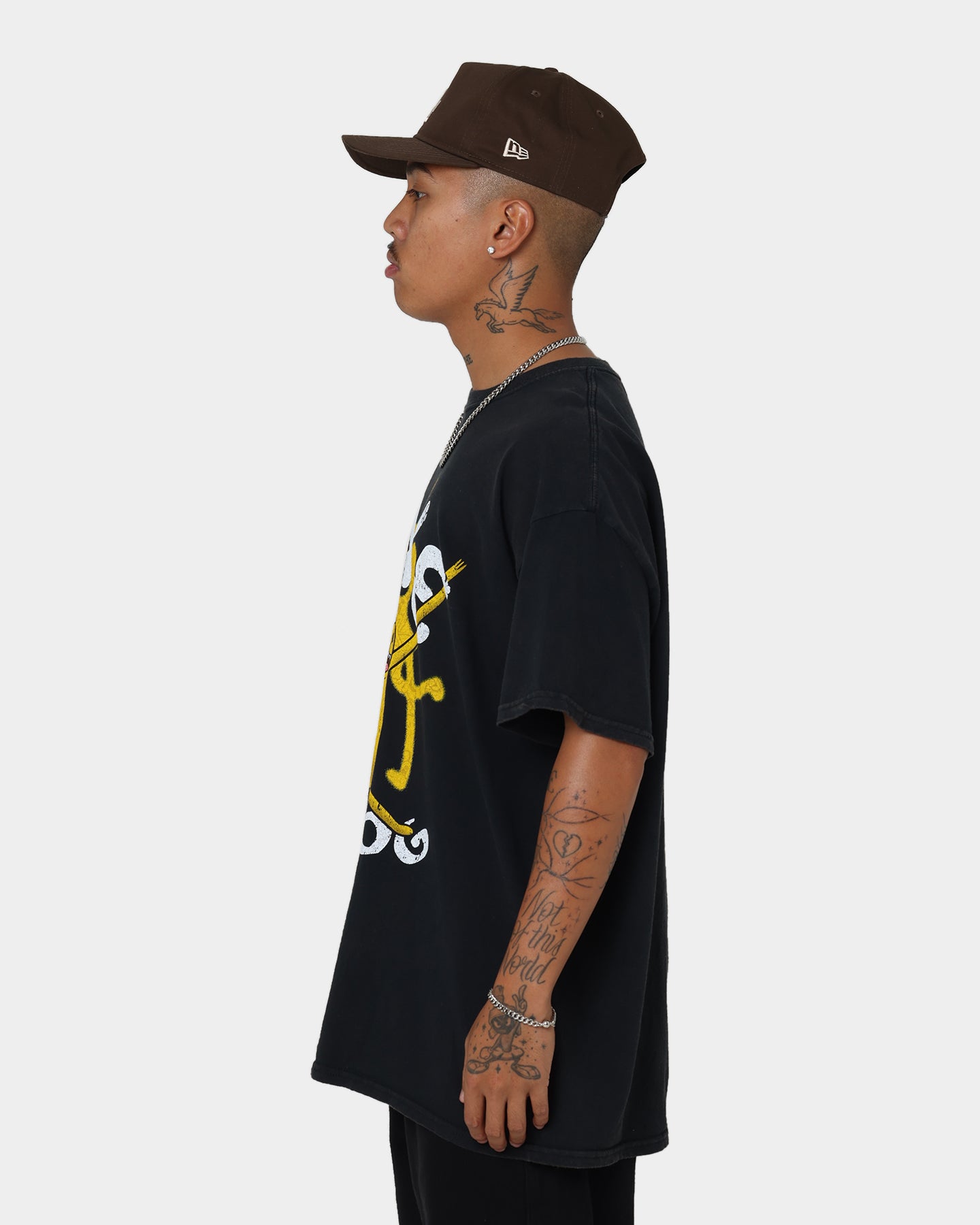 Vintage Jake The Dog T-Shirt from Adventure Time - Black Wash Retro Graphic Tee for Men & Women - Perfect for Casual Wear, Cosplay, and Fan Merchandise