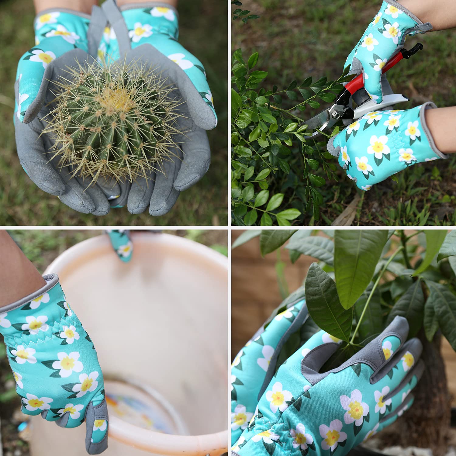 Baidast Women's Gardening Gloves - Thorn Proof, Durable for Digging, Planting, Pruning - Perfect for Outdoor Garden Work, Landscaping & Yard Maintenance