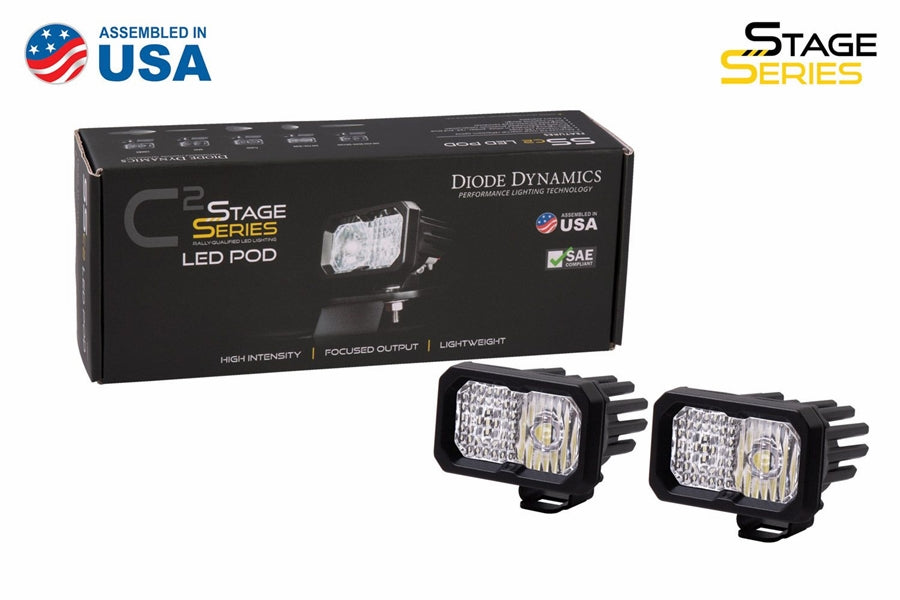 Diode Dynamics Pro Standard LED Flood Light Pod ABL - High-Performance Off-Road Lighting for Trucks, Jeeps & ATVs - Perfect for Night Driving, Camping & Outdoor Adventures