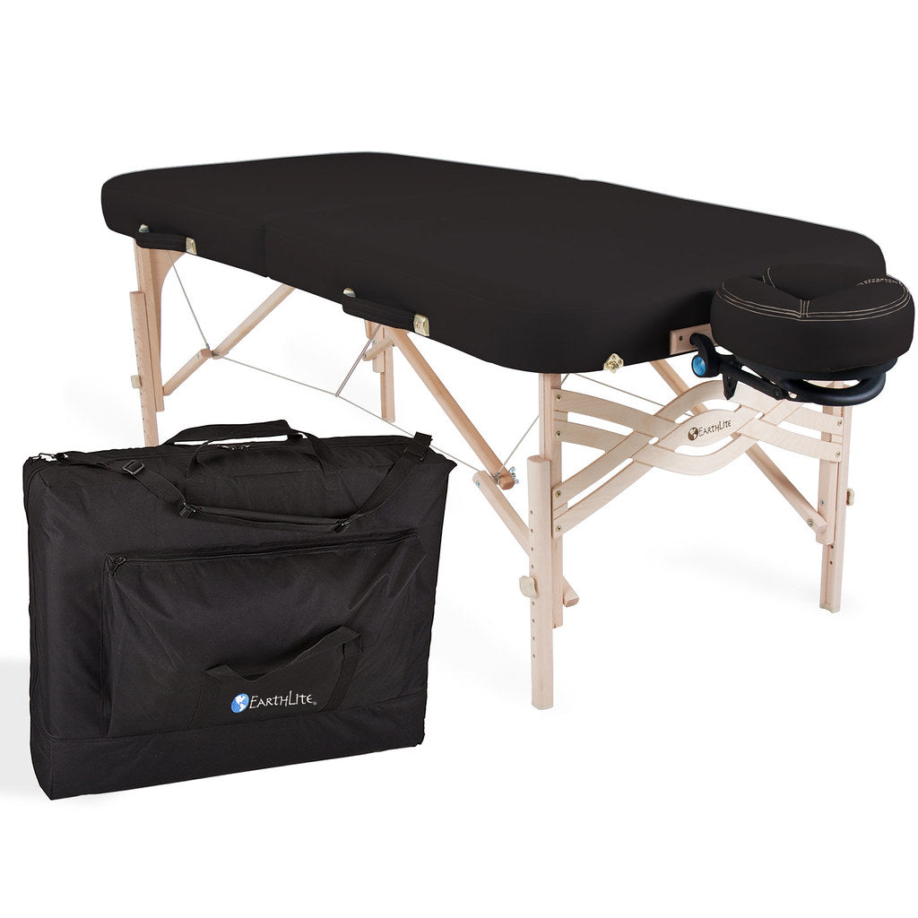 Earthlite Spirit Portable Massage Table Package - Half Reiki/Half Standard - Professional Massage Therapy Table for Home & Spa Use