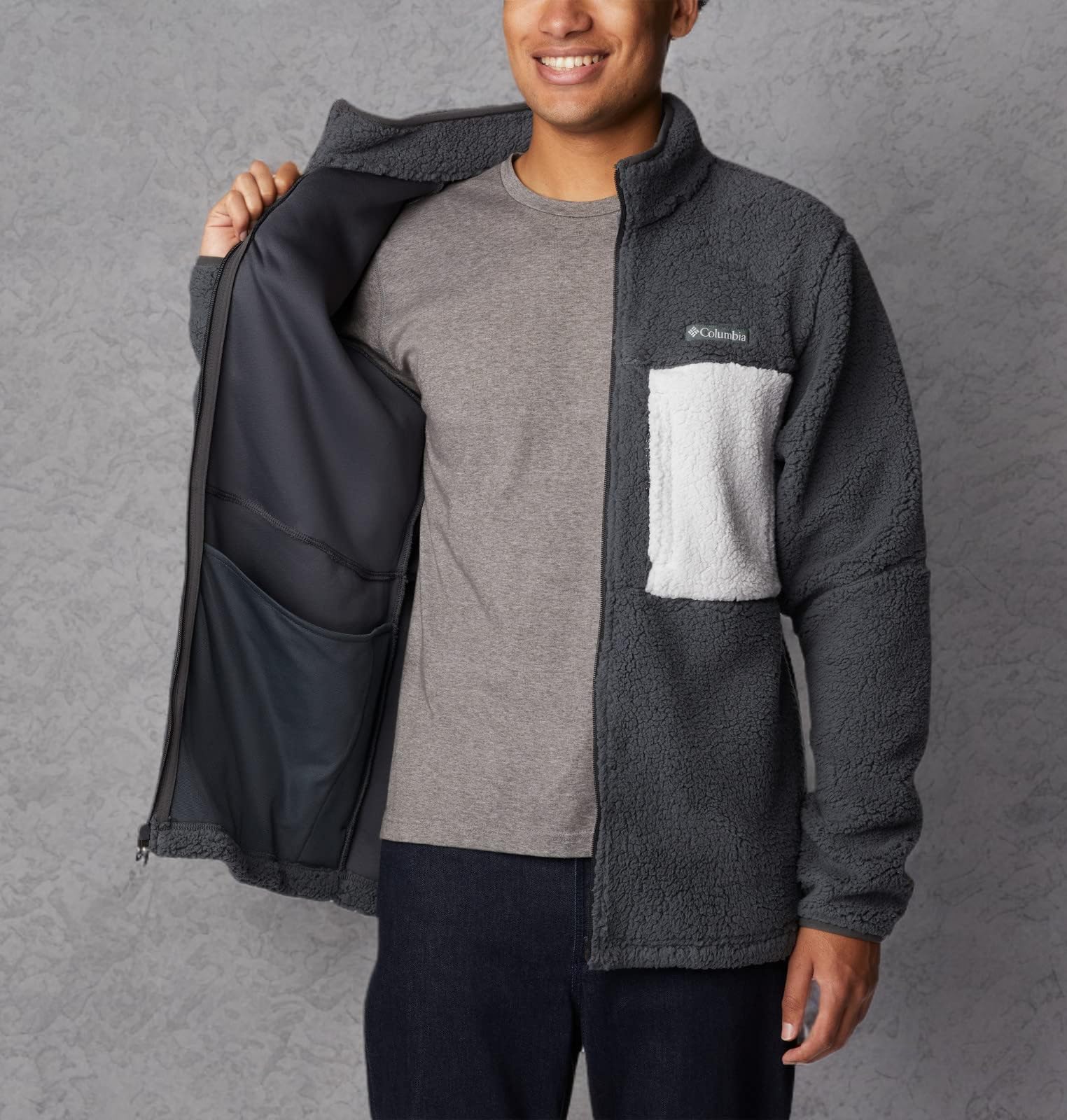 Columbia Men's Mountainside Heavyweight Fleece Jacket - Warm Winter Outdoor Fleece for Hiking, Camping & Cold Weather Activities