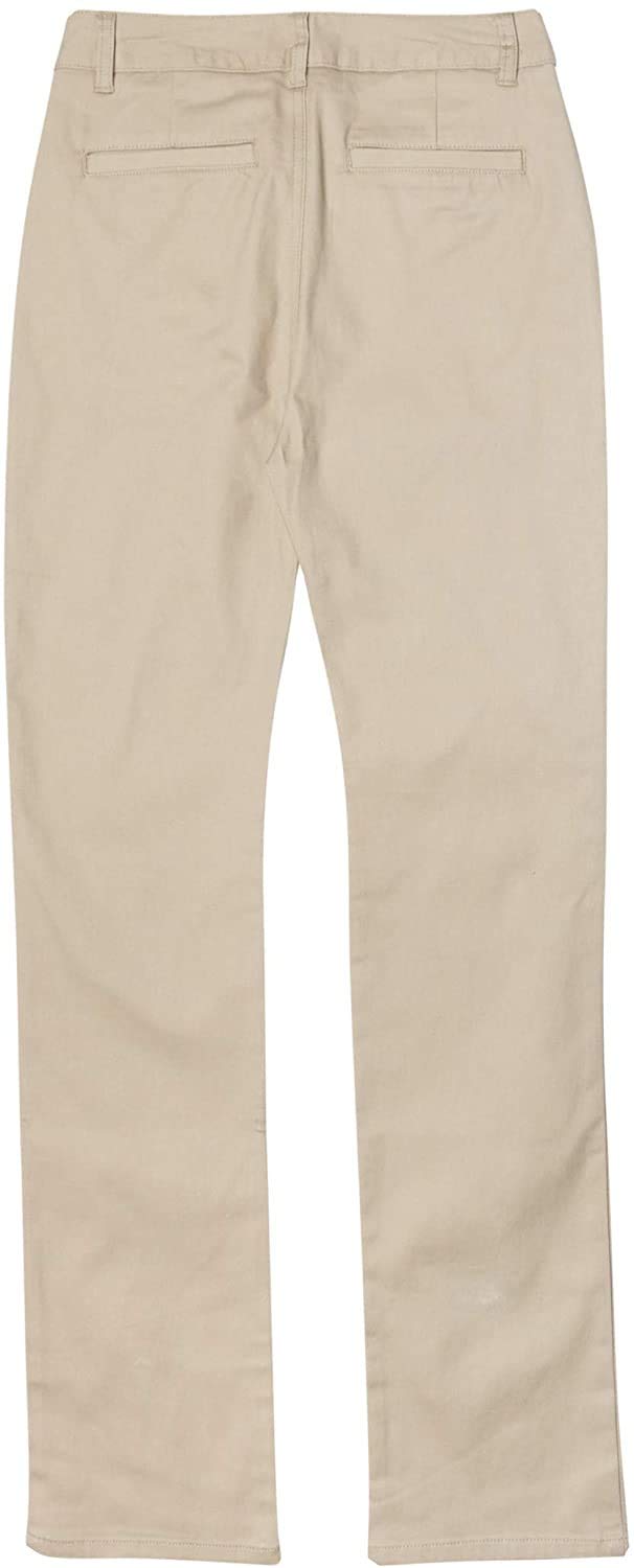 French Toast Junior Boys' Stretch Twill School Uniform Pants - Straight Leg Fit (2 Pack) - Perfect for School, Dress Codes & Everyday Comfort