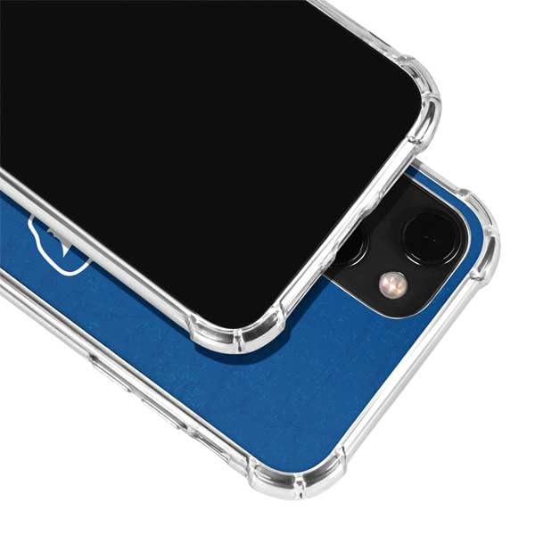 Officially Licensed NFL Buffalo Bills Distressed Design Clear Phone Case for iPhone 13 - Durable Protective Cover for Football Fans, Game Days & Everyday Use