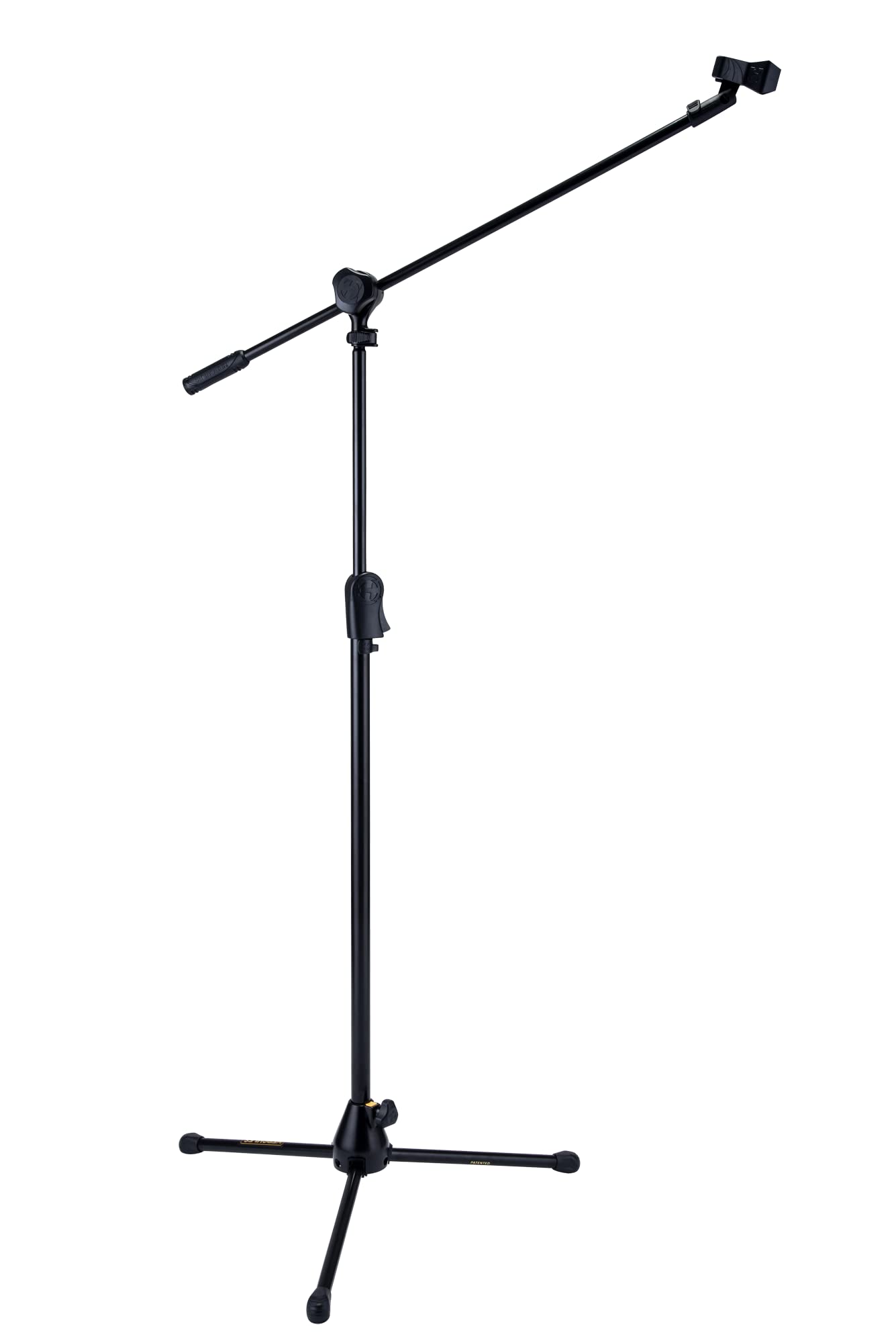 MS532B EZ Clutch Tripod Microphone Stand with 2-in-1 Boom Arm & Quick-Release Mic Clip - Perfect for Podcasting, Live Streaming & Home Studio Recording