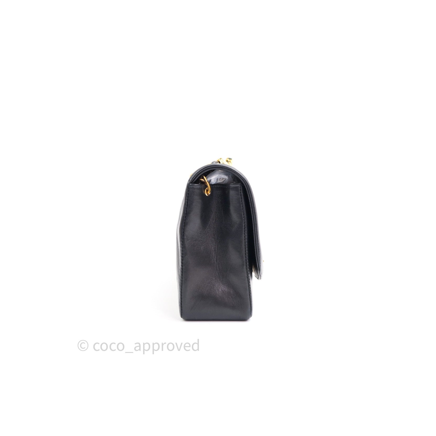 Vintage Chanel Black Quilted Lambskin Medium Classic Diana Flap Bag - Luxury Handbag for Women, Perfect for Parties, Date Nights & Special Occasions