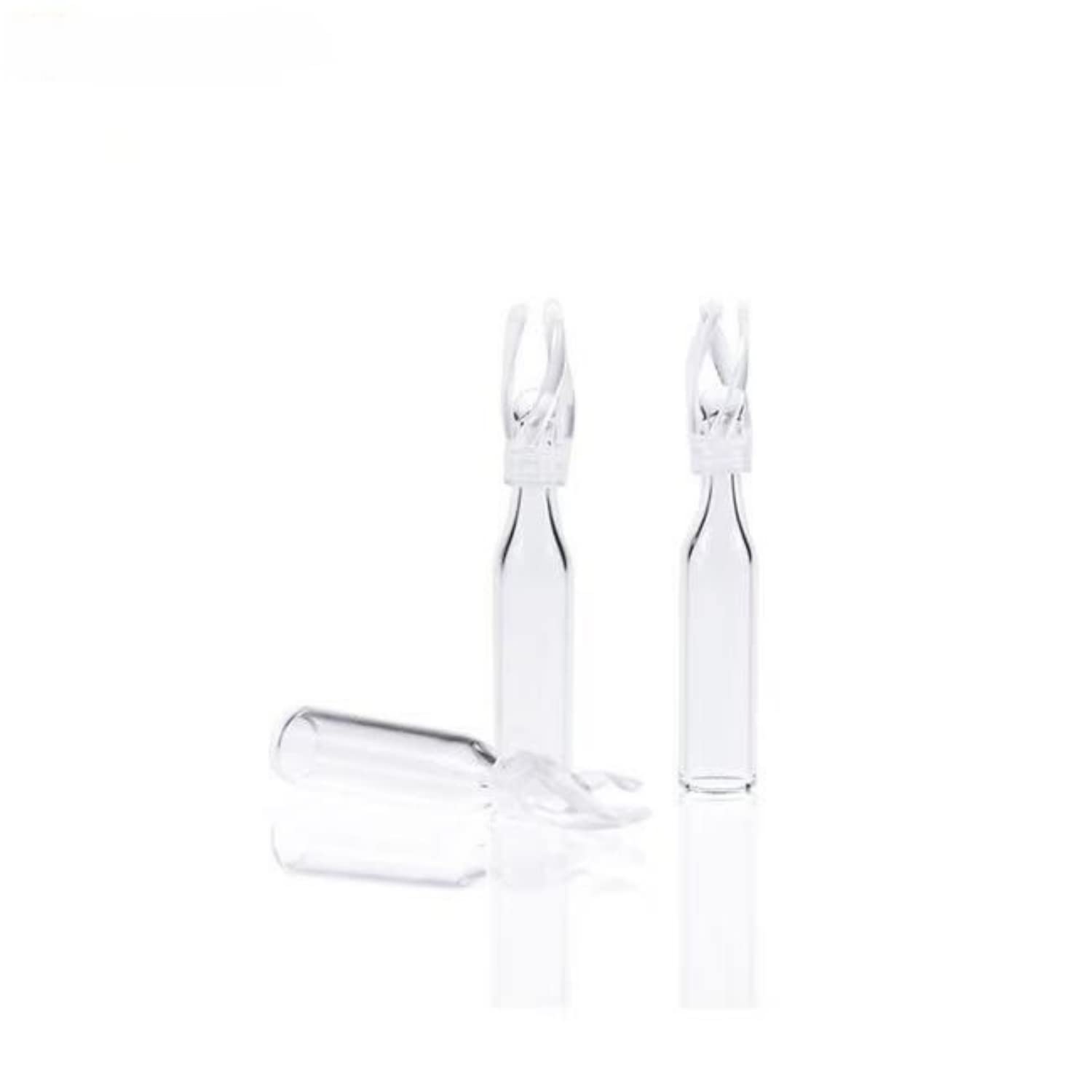 100ul Clear Glass Vial Insert with Polyspring - 5x29mm (Pack of 100) - Perfect for HPLC, GC, and Lab Sample Storage