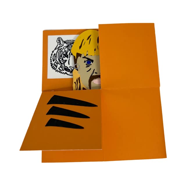 Joe Exotic Tiger King Pop-Up Greeting Card - Unique Birthday & Special Occasion Gift for Animal Lovers - Perfect for Parties, Celebrations & Collector Displays