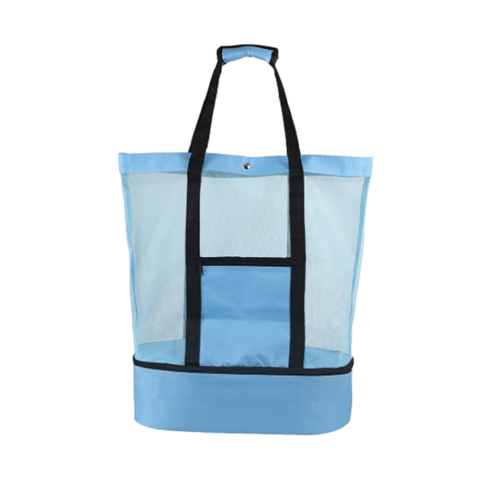 Double-Layer Mesh Picnic Insulation Bag - Ice Storage Cooler for Beach, Camping & Outdoor Activities (Blue) | Keeps Food & Drinks Cold | Perfect for Picnics, BBQs & Travel