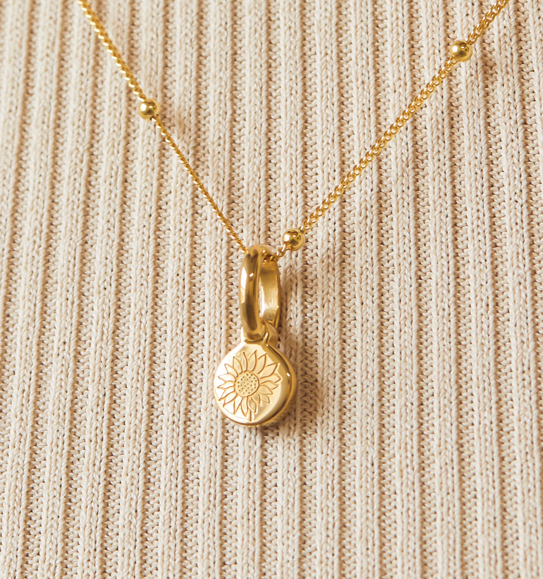 Sunflower Necklace for Women - 14K Gold Plated Floral Pendant Jewelry Gift for Mom, Sister, Birthday, Anniversary | Perfect for Everyday Wear, Weddings & Special Occasions