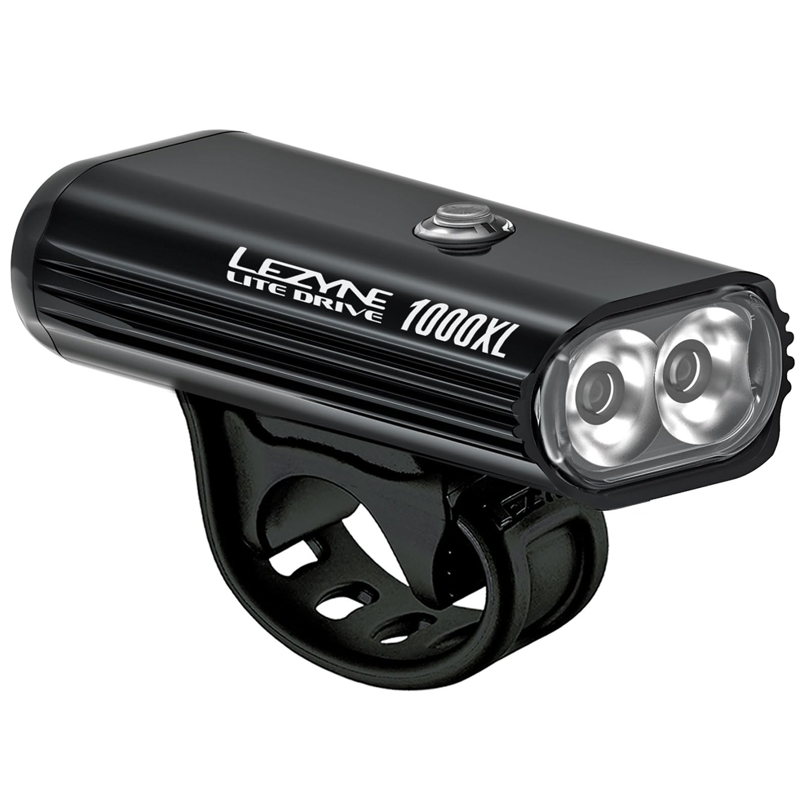 LEZYNE Lite Drive USB Rechargeable Bike Light - 1000/1200 Lumens Waterproof Cycling Headlight with Multiple Modes & Silicone Mount | Perfect for Night Riding, Commuting & Mountain Biking