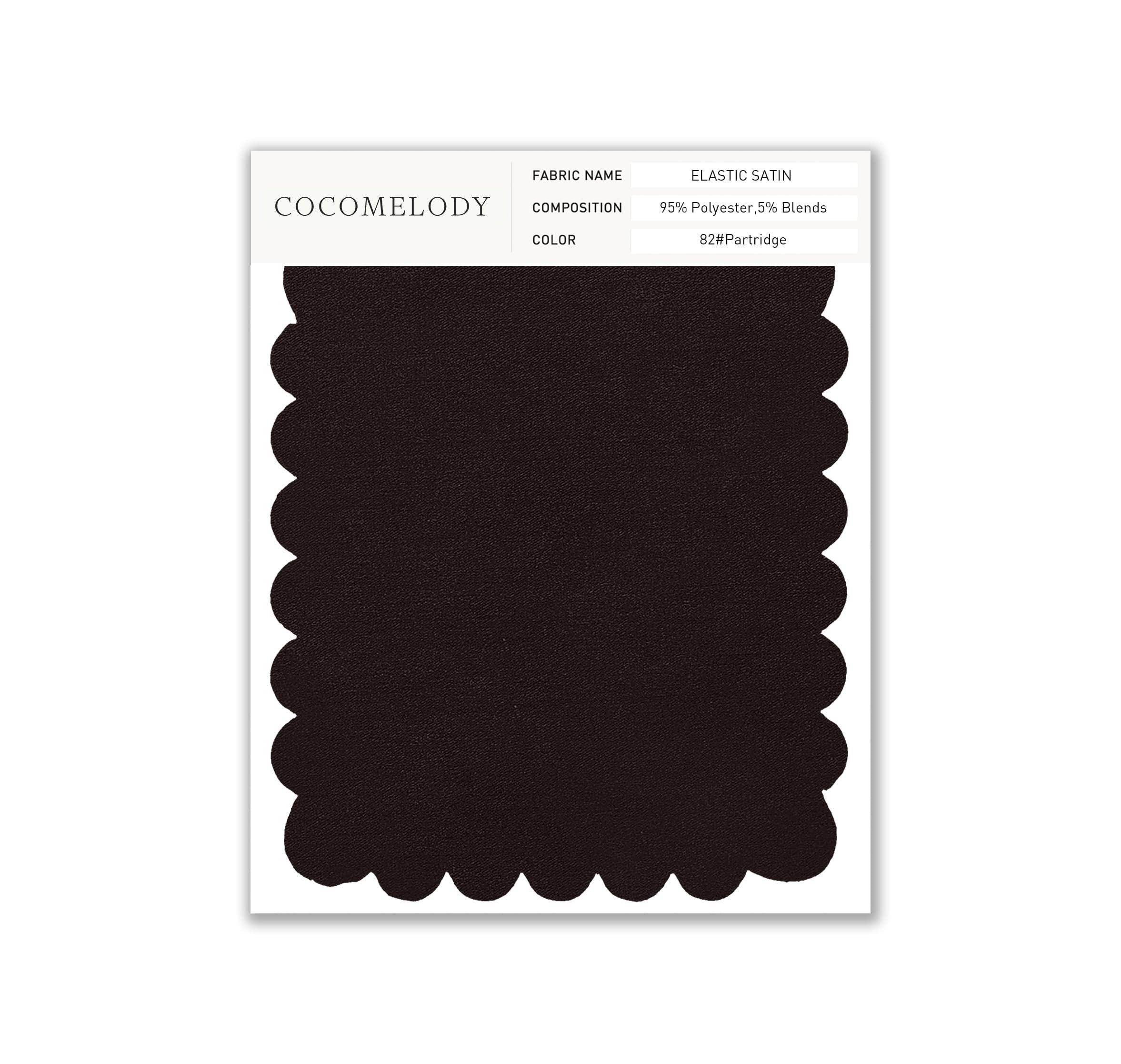 Premium Elastic Satin Fabric Swatch - Single Color SWES16004 | Stretchy Satin Material for DIY Sewing, Upholstery & Fashion Design Projects