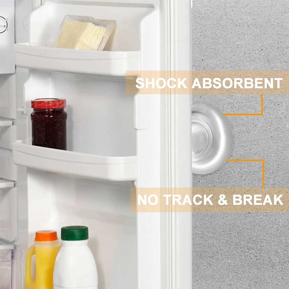Aston Andia Adhesive Door Stoppers - Reusable Wall Protector Bumper with Shock Absorption for Home & Office (Prevents Door Damage, Protects Walls & Furniture)
