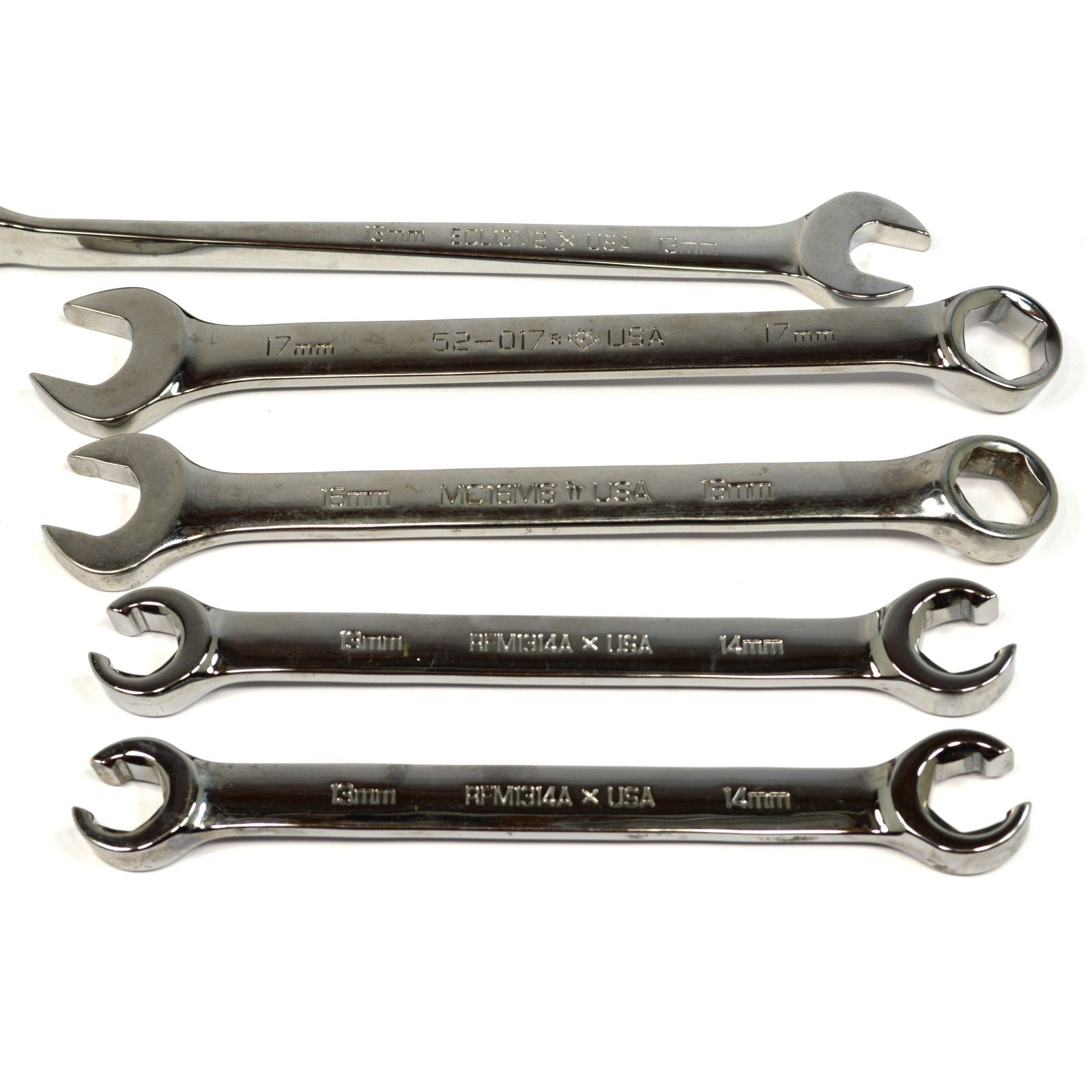 Premium 7-Piece Mixed Wrench Set - Matco & Armstrong Metric Combo & Flare Nut Wrenches - Perfect for Automotive Repair, DIY Projects & Professional Mechanics