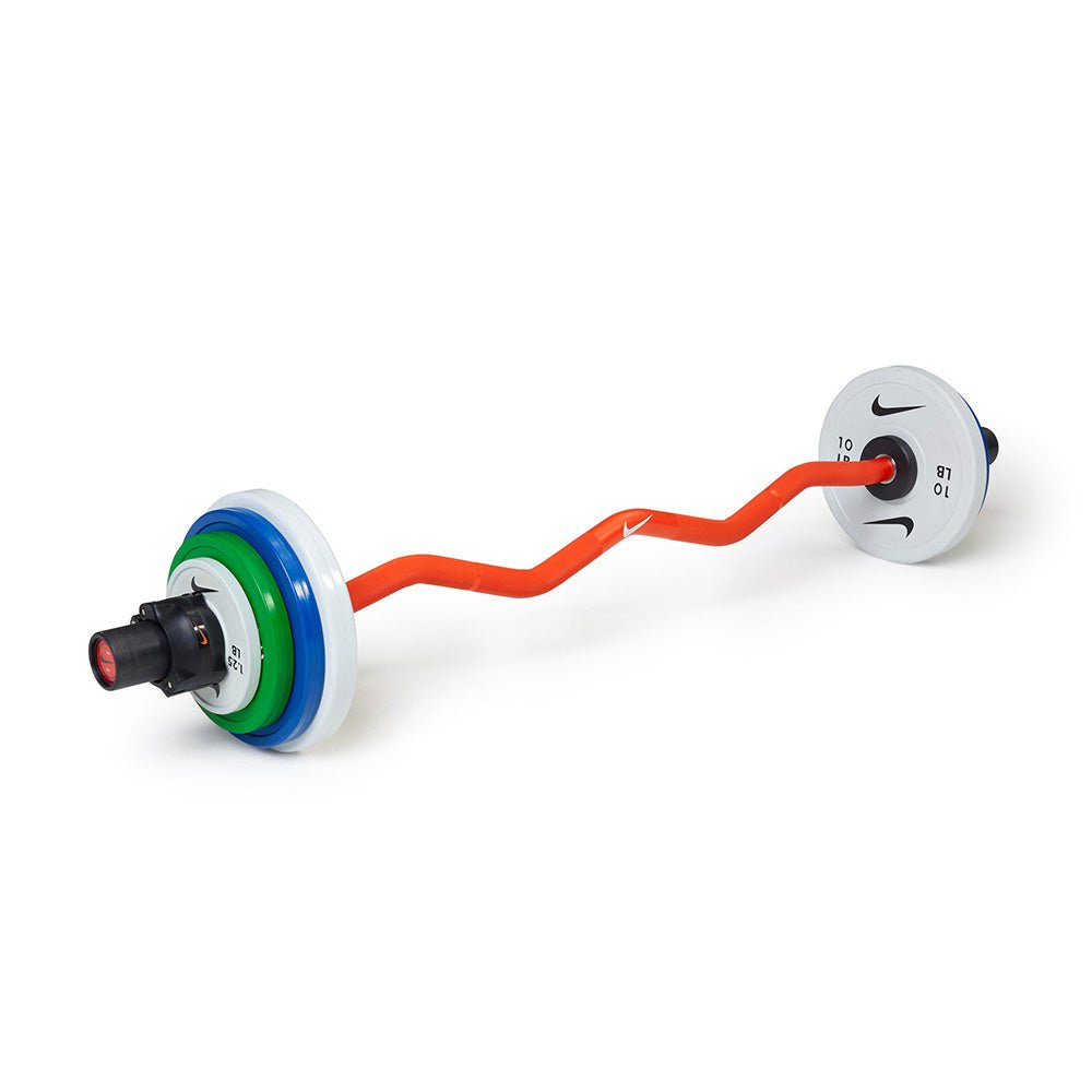 Nike Strength Shield Olympic Curl Bar - 10kg (22 lbs) Weightlifting Bar for Home Gym & Strength Training - Perfect for Bicep Curls, Triceps Workouts & Full-Body Exercises