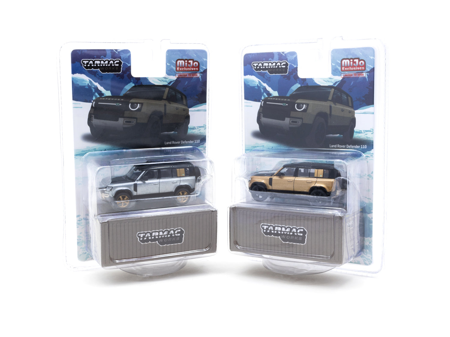 Tarmac Works 1/64 Scale Land Rover Defender 110 Brown Metallic MIJO Special Edition Diecast Model Car - Perfect for Collectors, Display & Diorama Scenes