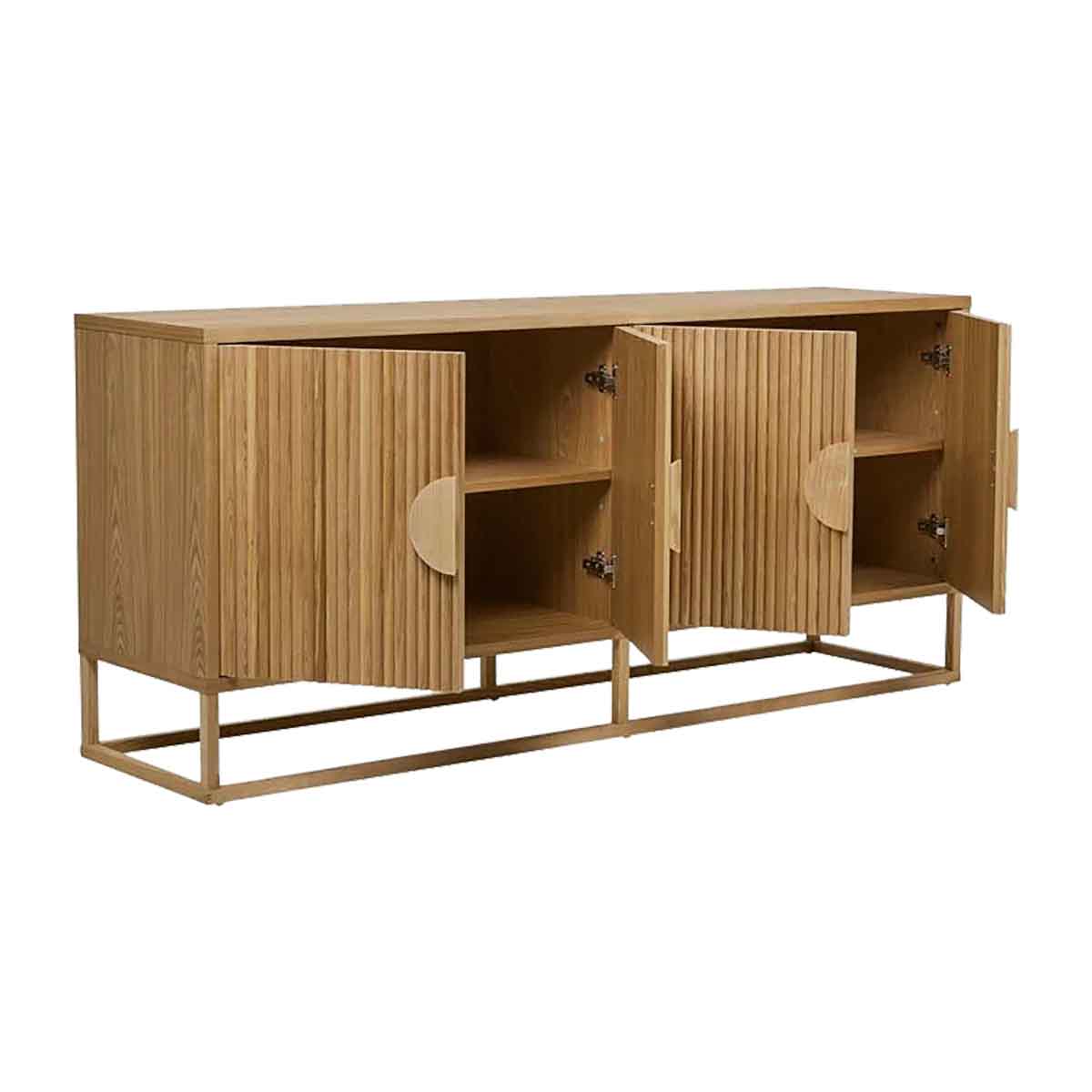 Benjamin Ripple Buffet - Elegant Dining Table for Modern Home | Perfect for Dinner Parties, Family Gatherings & Entertaining Guests