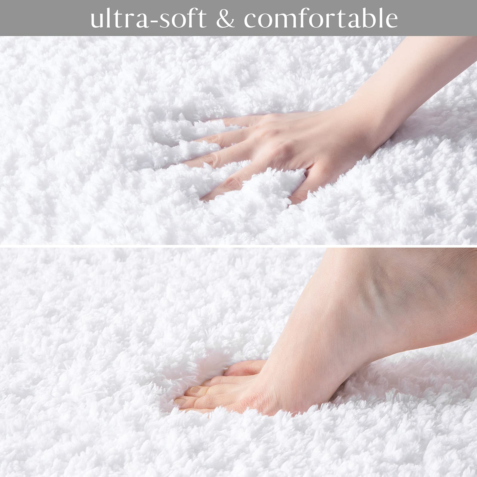 **Ashler Runners Non-Slip Bathroom Rug Set - 2 Piece Ultra Soft, Water Absorbing, Machine Washable Bath Mat for Shower & Bathroom - Perfect for Bathroom Safety & Comfort**