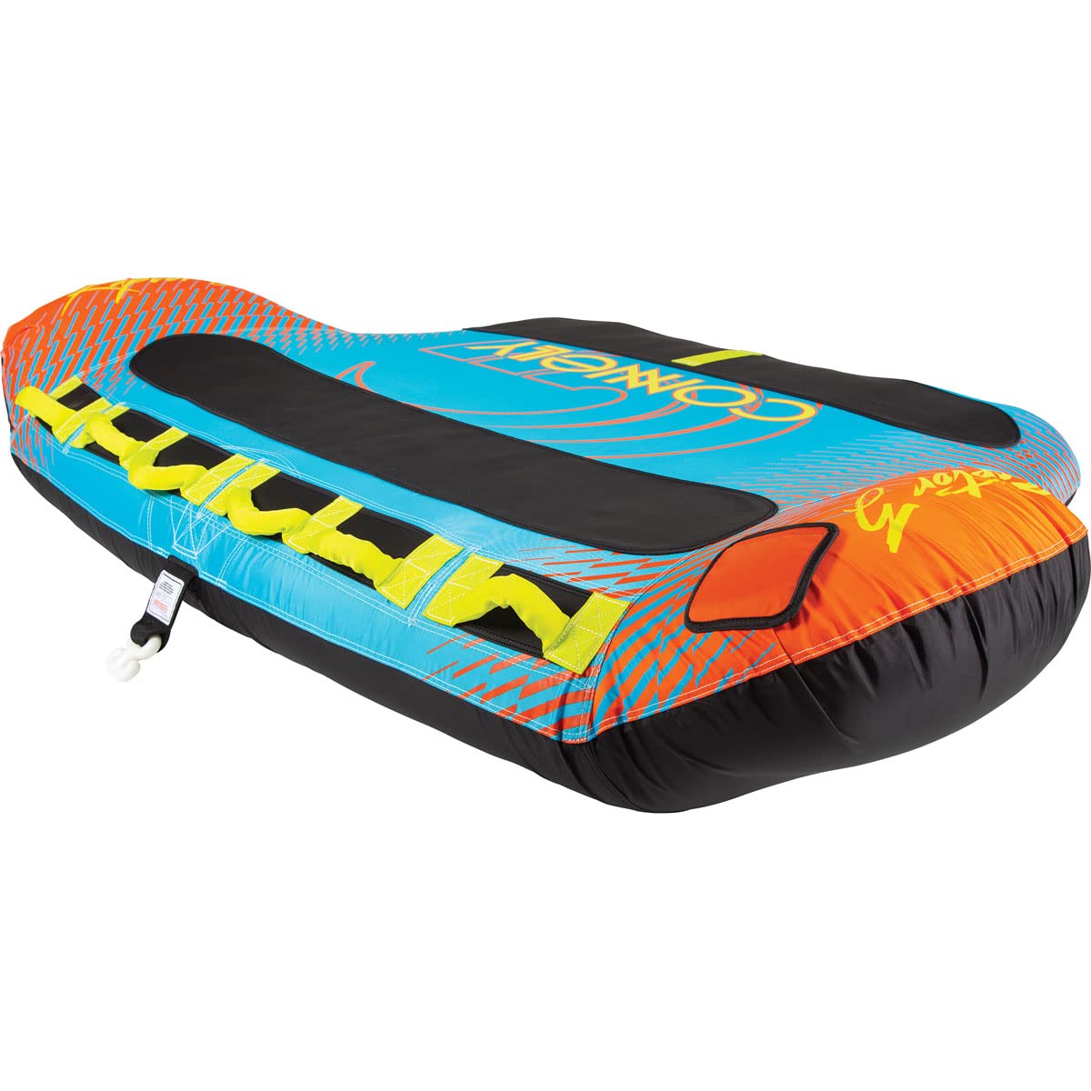 Connelly Raptor 3-Person Winged Deck Tube - Premium 3 Rider Towable Water Tube for Lakes & Rivers - Perfect for Family Fun, Beach Parties & Summer Water Sports