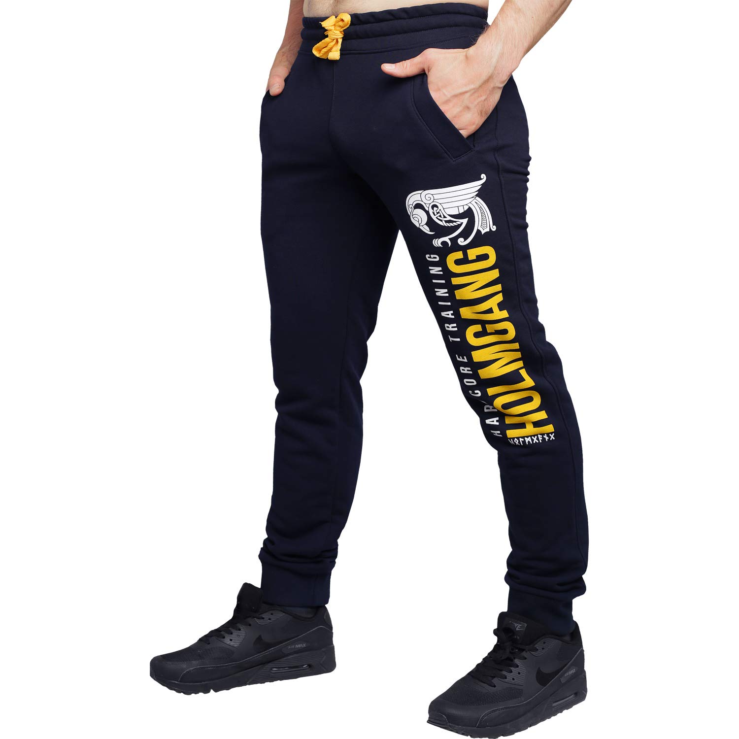 Men's Hardcore Training Holmgang Joggers - Cotton Sweatpants for Fitness, Running & Workout | Comfortable Activewear for Gym, Yoga & Casual Wear