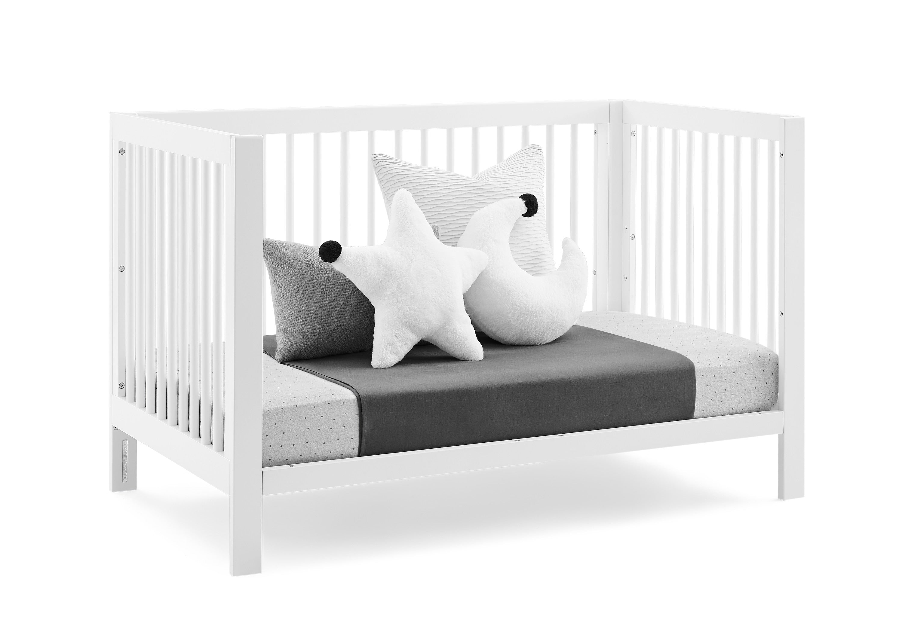 BabyGap Charlie 6-in-1 Convertible Crib - Grow with Your Child from Newborn to Toddler | Safe Nursery Furniture for Modern Baby Rooms