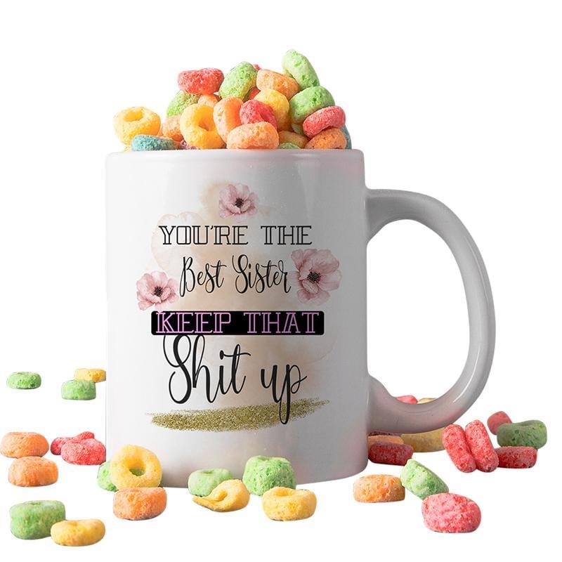 Best Sister Gift Mug - Funny & Heartwarming Coffee Cup for Sisters - Perfect Birthday, Christmas & Anniversary Present for Her - Ideal for Tea, Coffee & Hot Chocolate at Home or Office