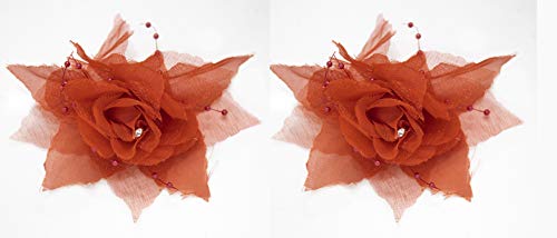 Baal Hair Clips for Women & Girls - 2 Pack Red Hair Styling Clips | Perfect for School, Work & Everyday Hairstyles