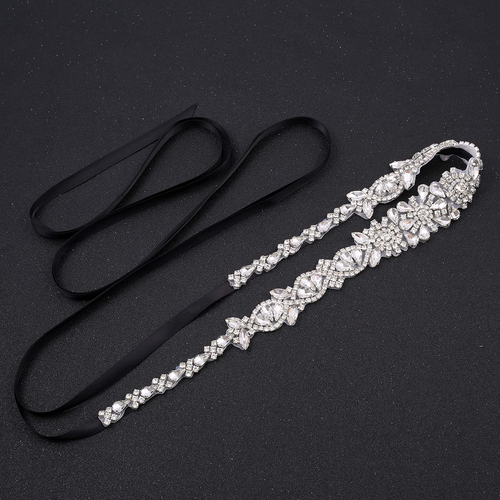 Sparkling Rhinestone Wedding Belt for Bride & Bridesmaids - Elegant Crystal Sash for Wedding Dresses | Perfect for Bridal Shower, Ceremony & Reception Accessories