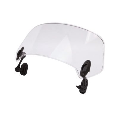 MRA XCC.0 X-Creen Clear Clamp-On/Add-On Variable Windscreen Spoiler Blade for Motorcycles - Reduce Wind Noise & Improve Riding Comfort on Highways & Long-Distance Tours