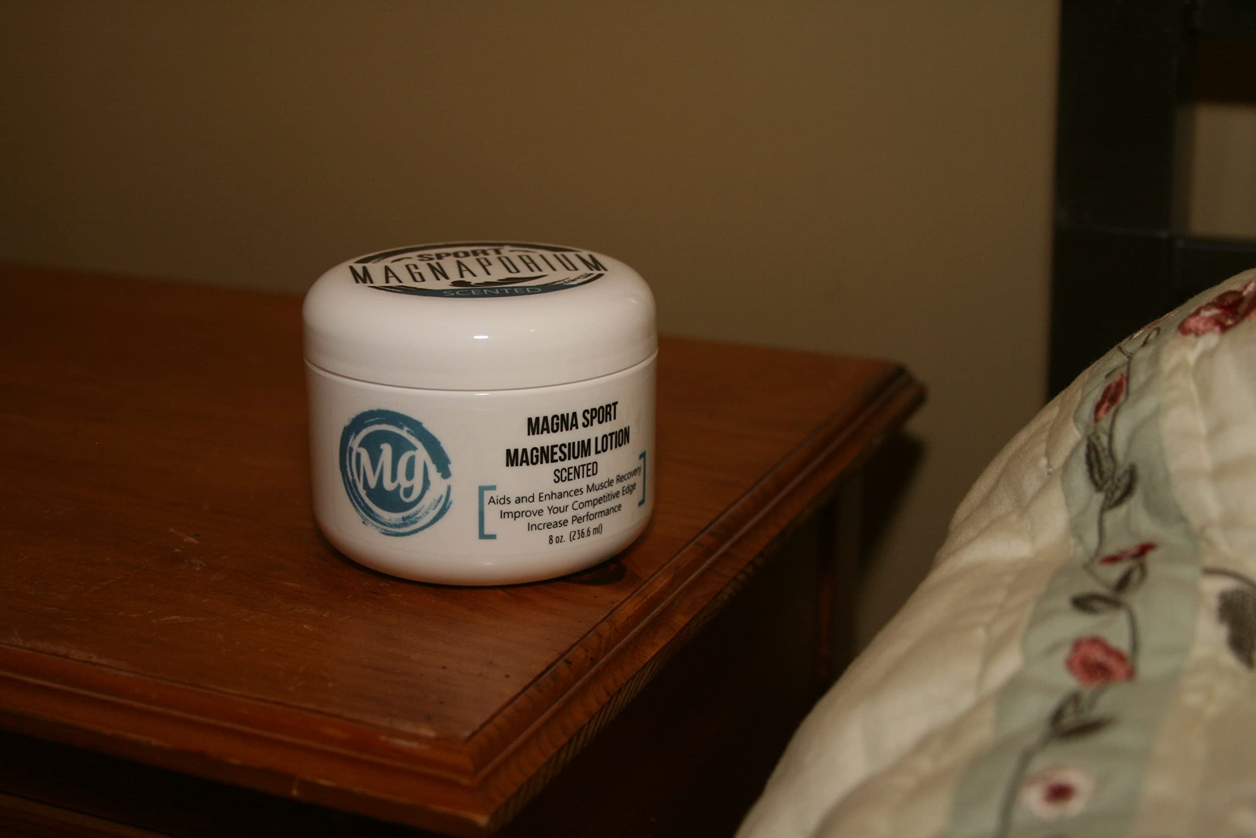 **Magna Sport Handmade Magnesium Lotion with Organic Oils – 375mg/tsp Zechstein Seabed Magnesium & 5 Essential Oils – Muscle Recovery & Relaxation for Athletes & Active Lifestyles**