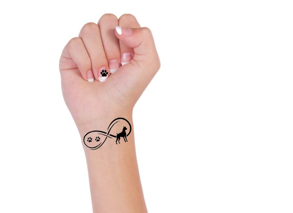 Boxer Dog Temporary Tattoos for Kids & Adults - Fun Animal Themed Fake Tattoos for Parties, Costumes & Pet Lovers - Waterproof & Safe Skin Stickers