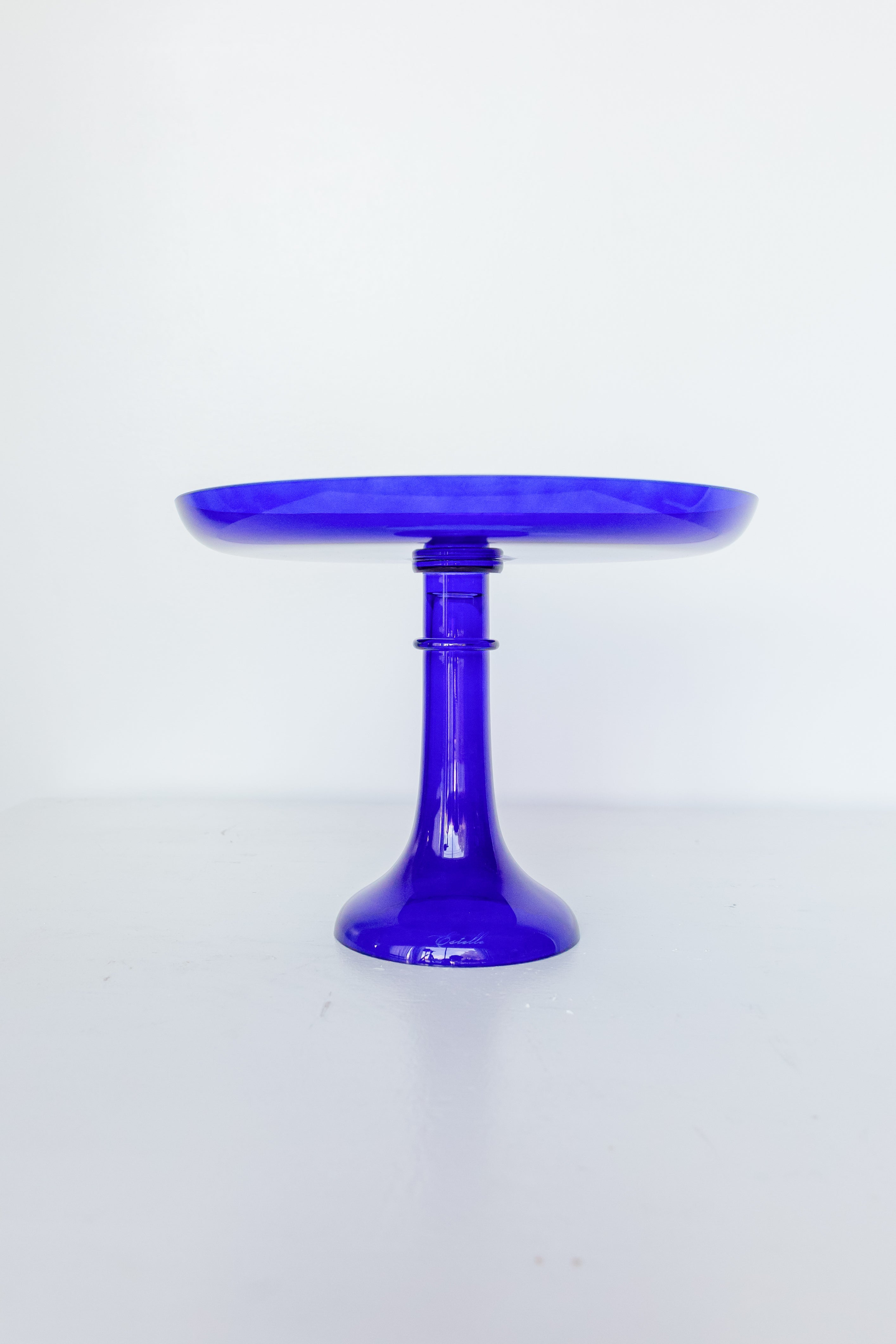 Royal Blue Estelle Cake Stand - Elegant Dessert Display for Weddings, Parties & Home Decor