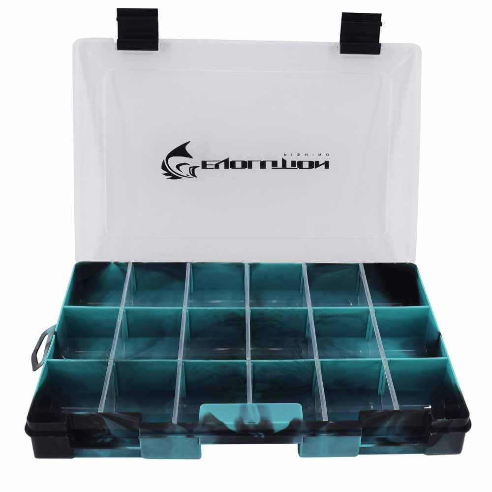 Evolution Outdoor Drift Series 3600 Tackle Tray - Premium Fishing Organizer for Bass, Trout & Saltwater - Perfect for Boat, Kayak & Shore Fishing Adventures