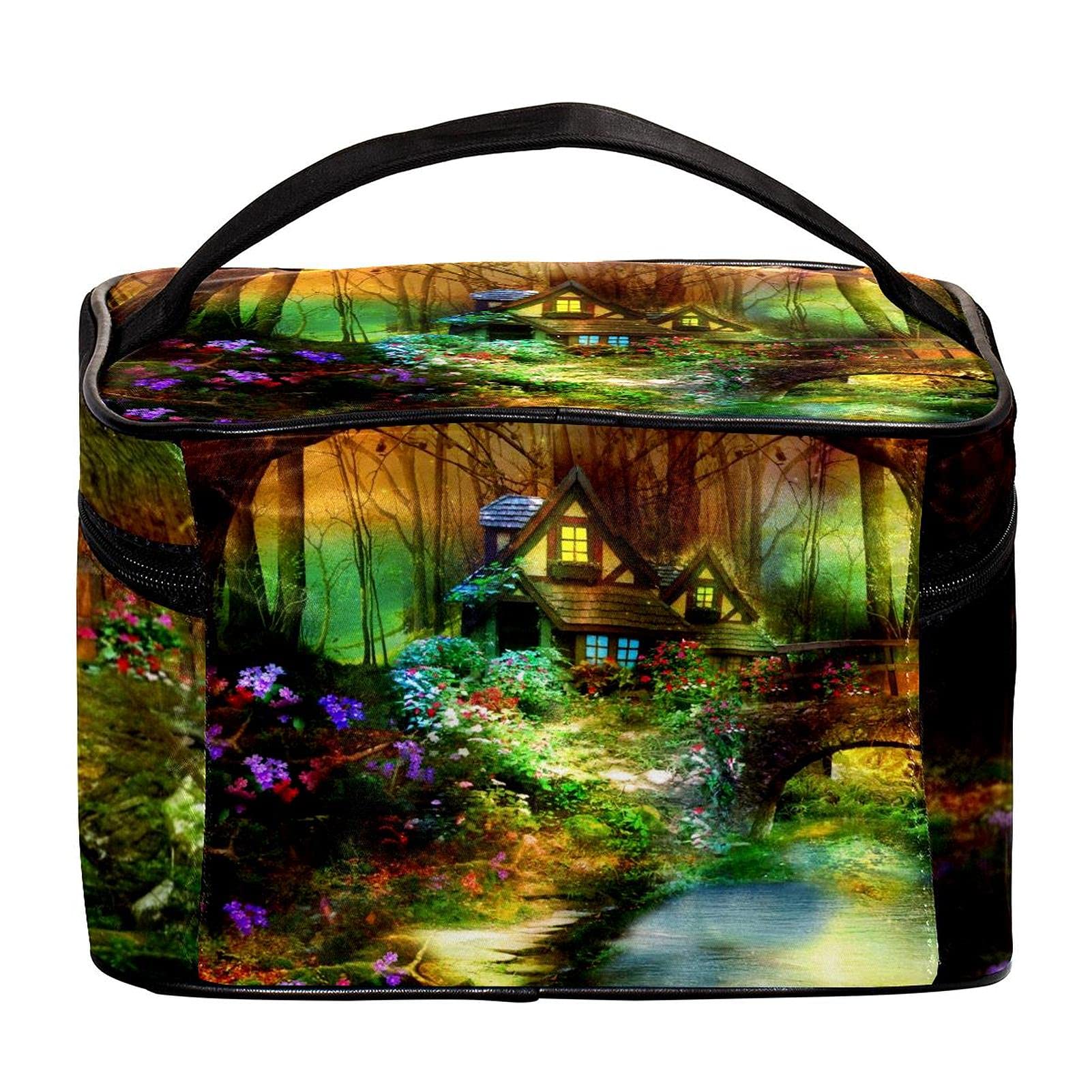 Fairy Forest Travel Makeup Bag - Large Cosmetic Organizer for Women | Perfect for Travel & Daily Use