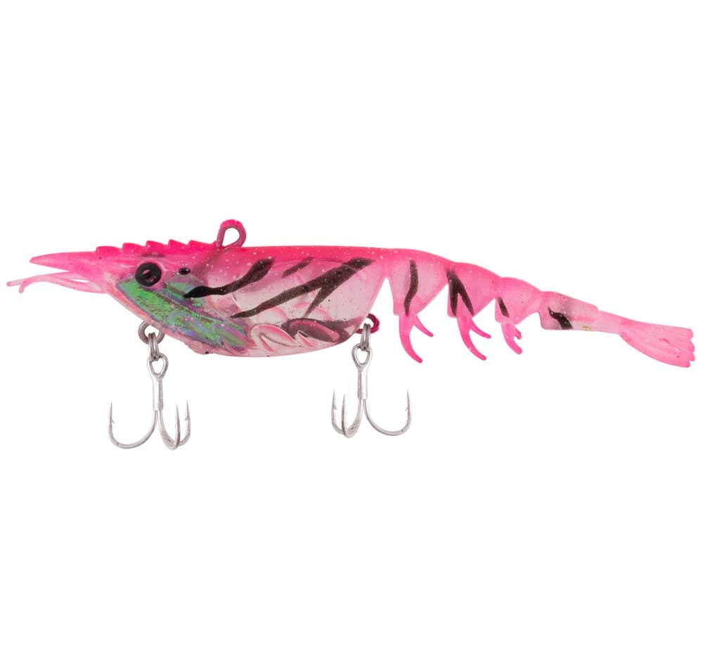 Berkley Shimma Shrimp Soft Vibe Lure 120mm - Realistic Saltwater Fishing Bait for Bass, Trout, and Redfish - Perfect for Kayak Fishing and Inshore Angling