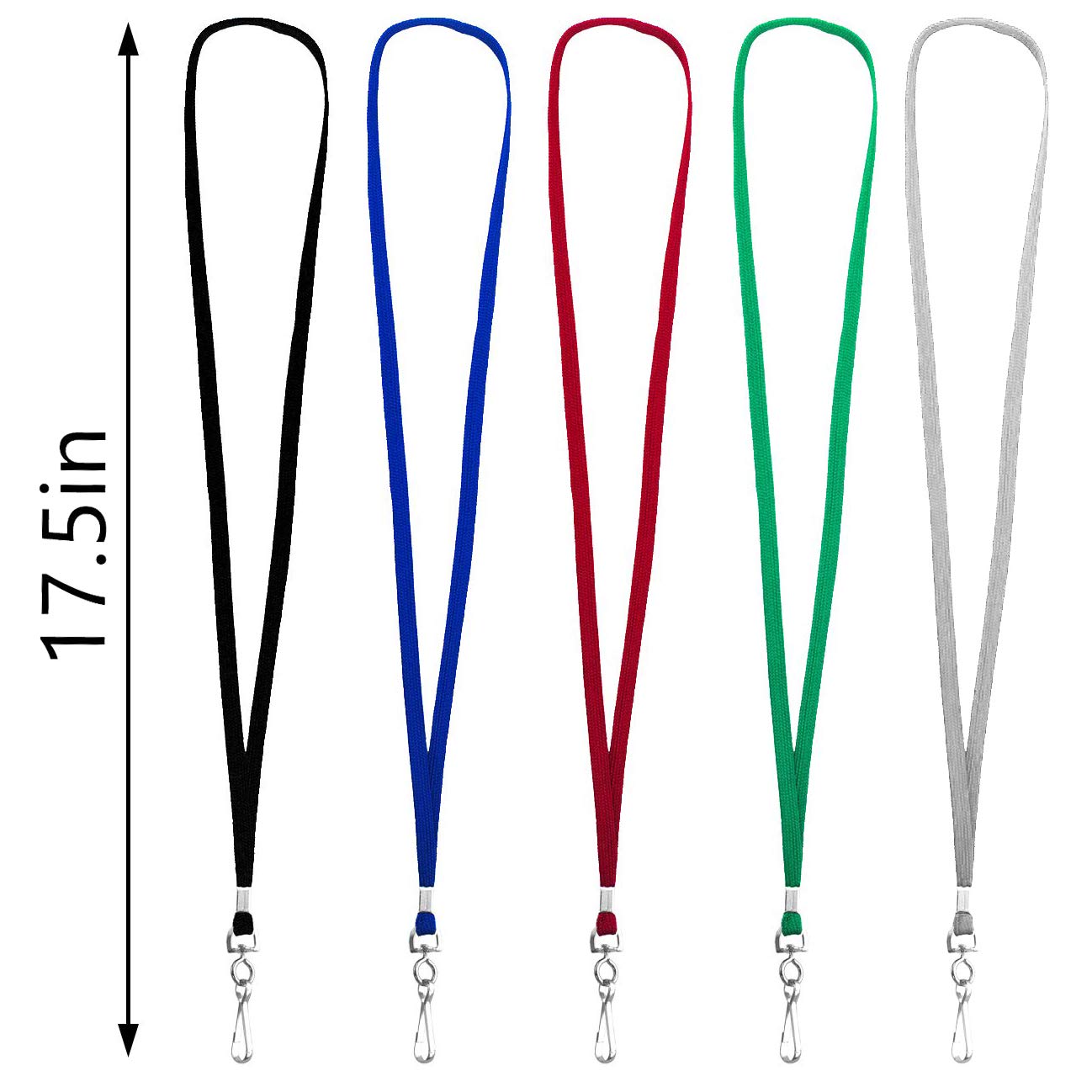 Beebel 100 Pack Purple Lanyards with Swivel Hooks for ID Badges - Office & Event Use